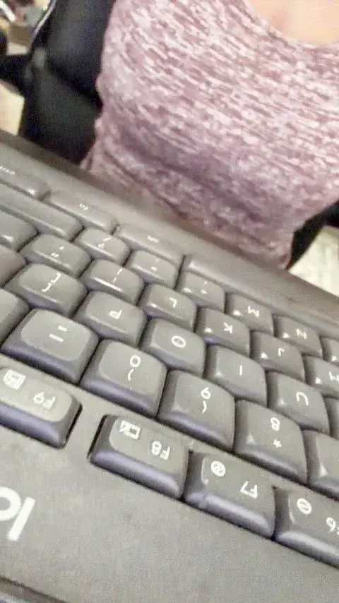 Fingering my wet pussy at the office!